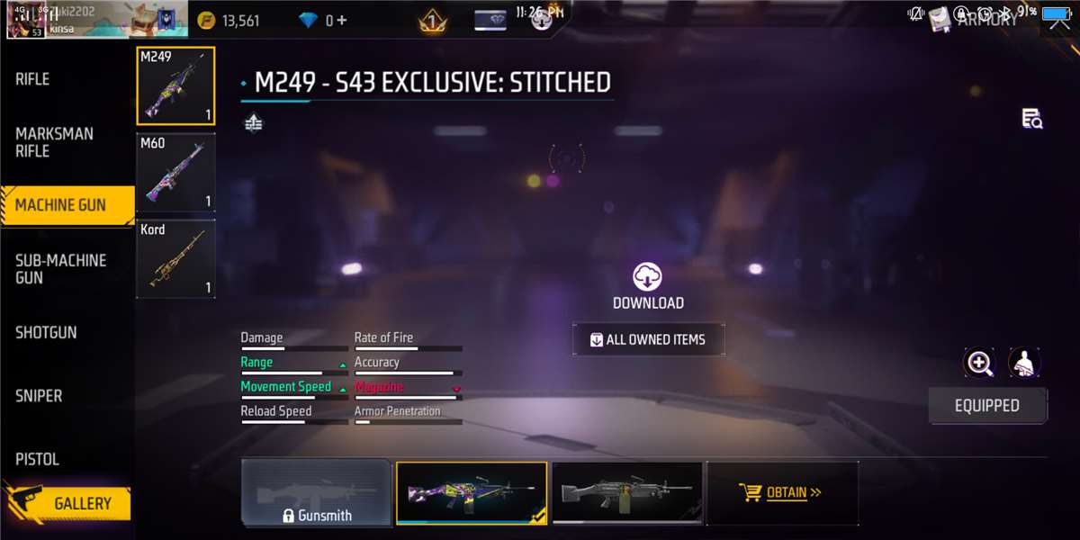 Game account sale Free Fire