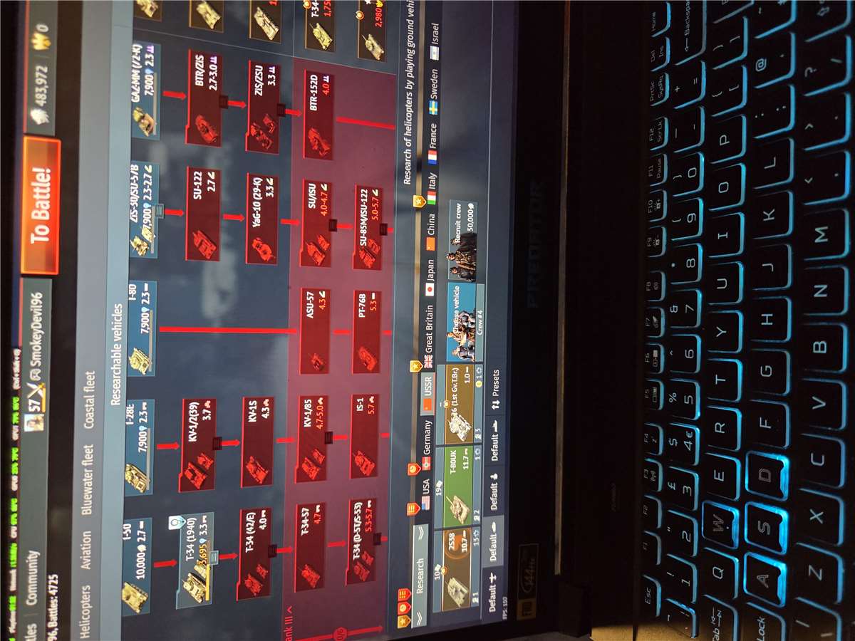 Game account sale War Thunder