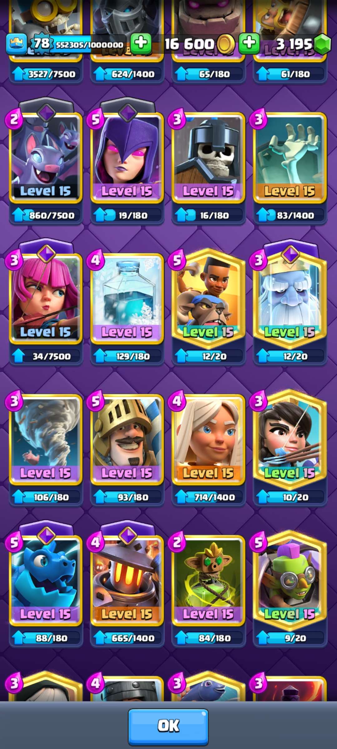 Game account sale Clash Royale