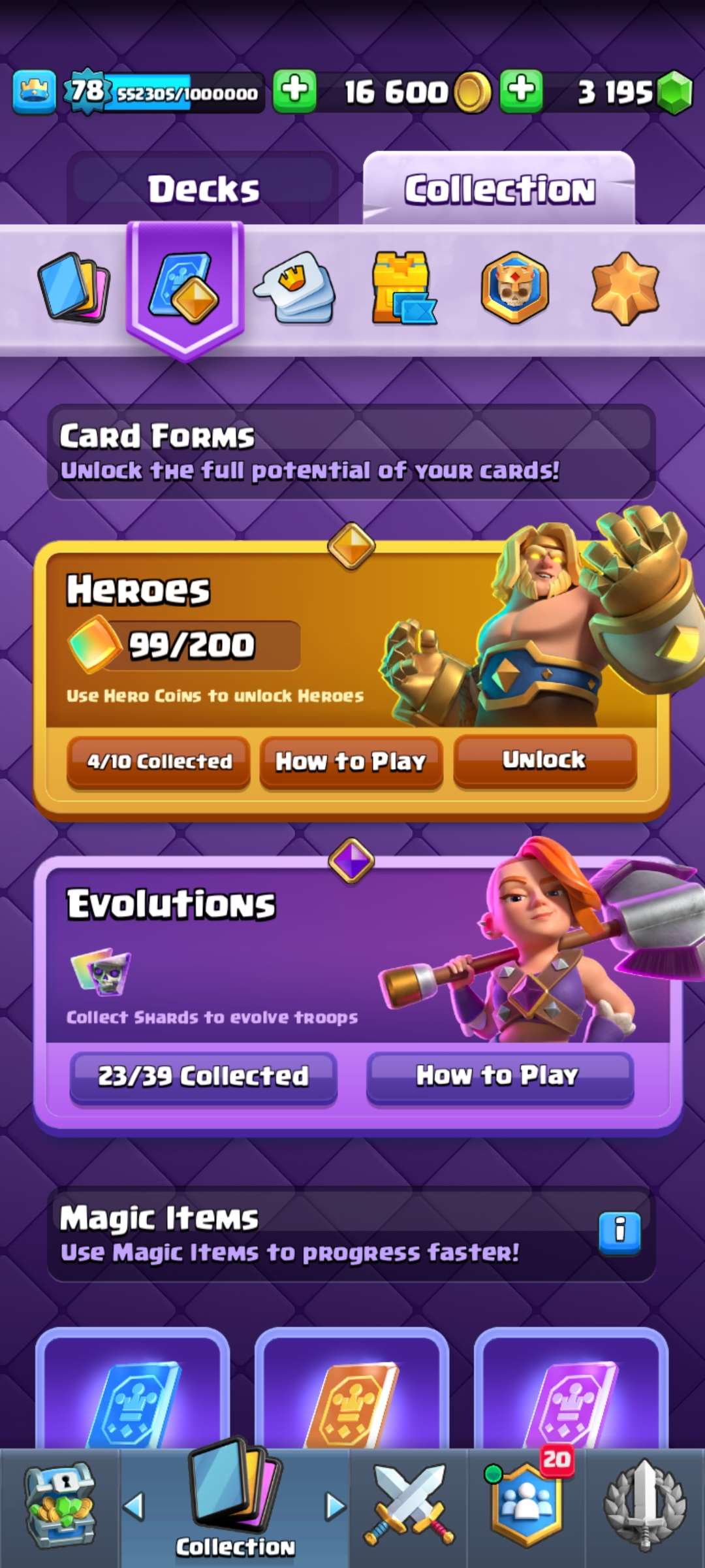 Game account sale Clash Royale