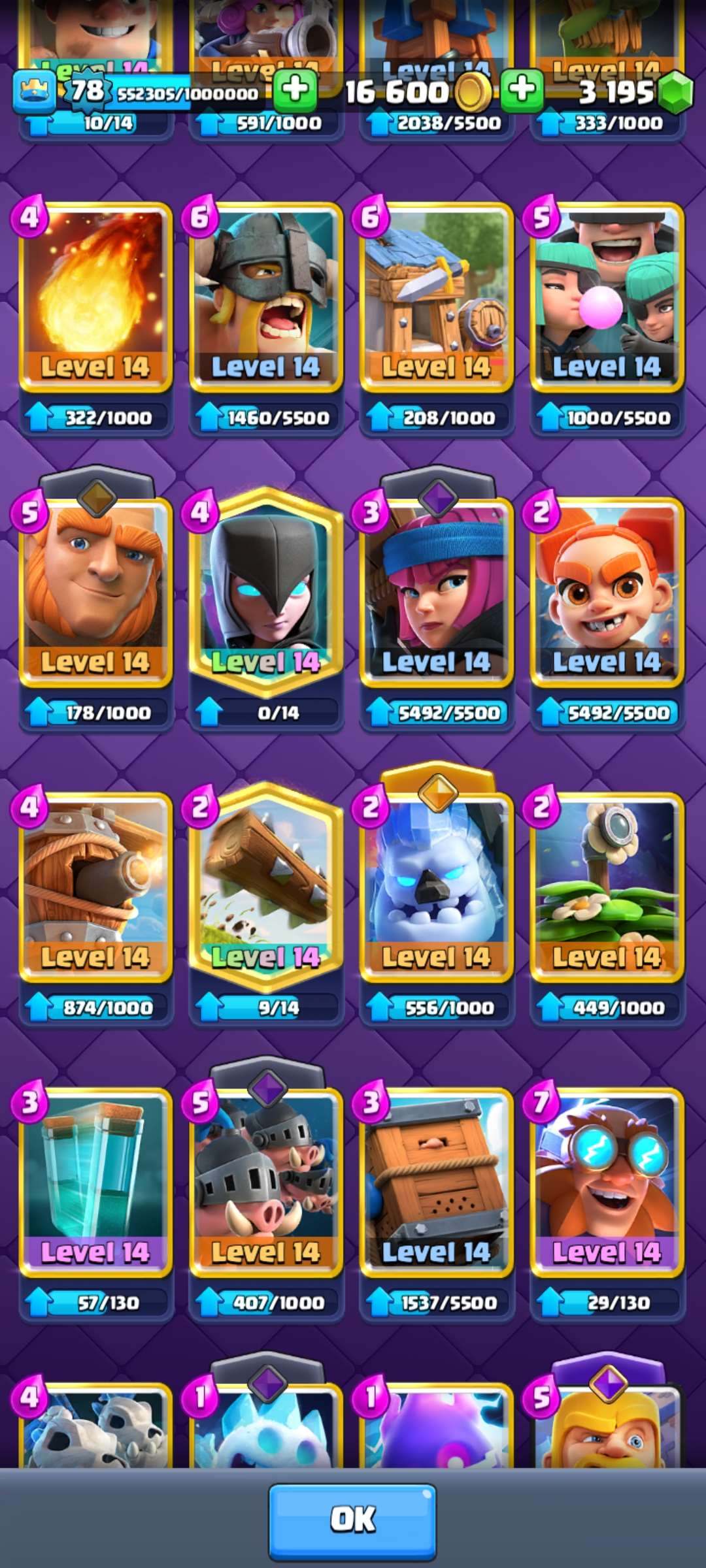Game account sale Clash Royale