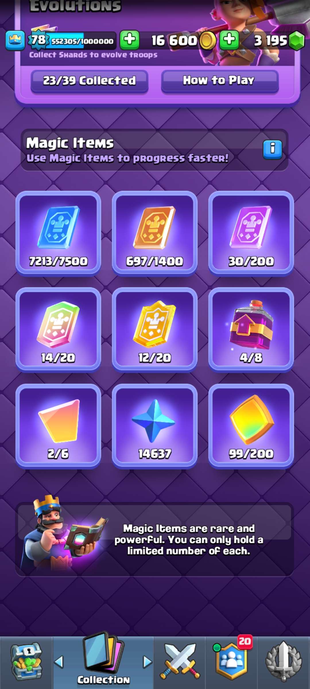 Game account sale Clash Royale