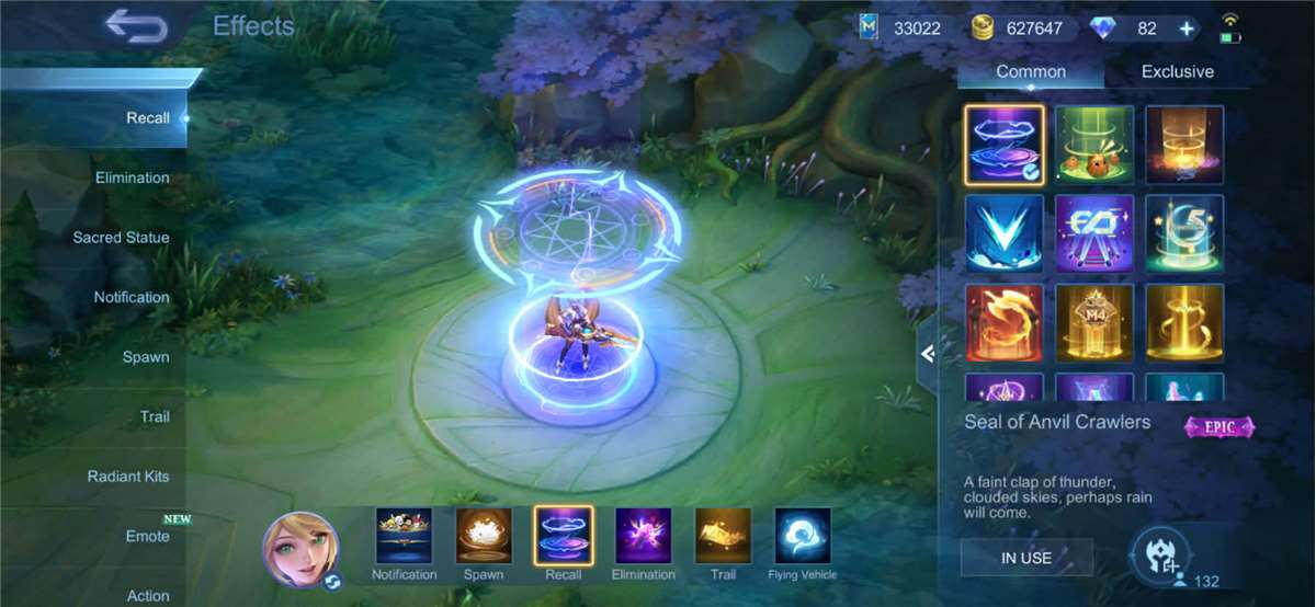 Game account sale Mobile Legends