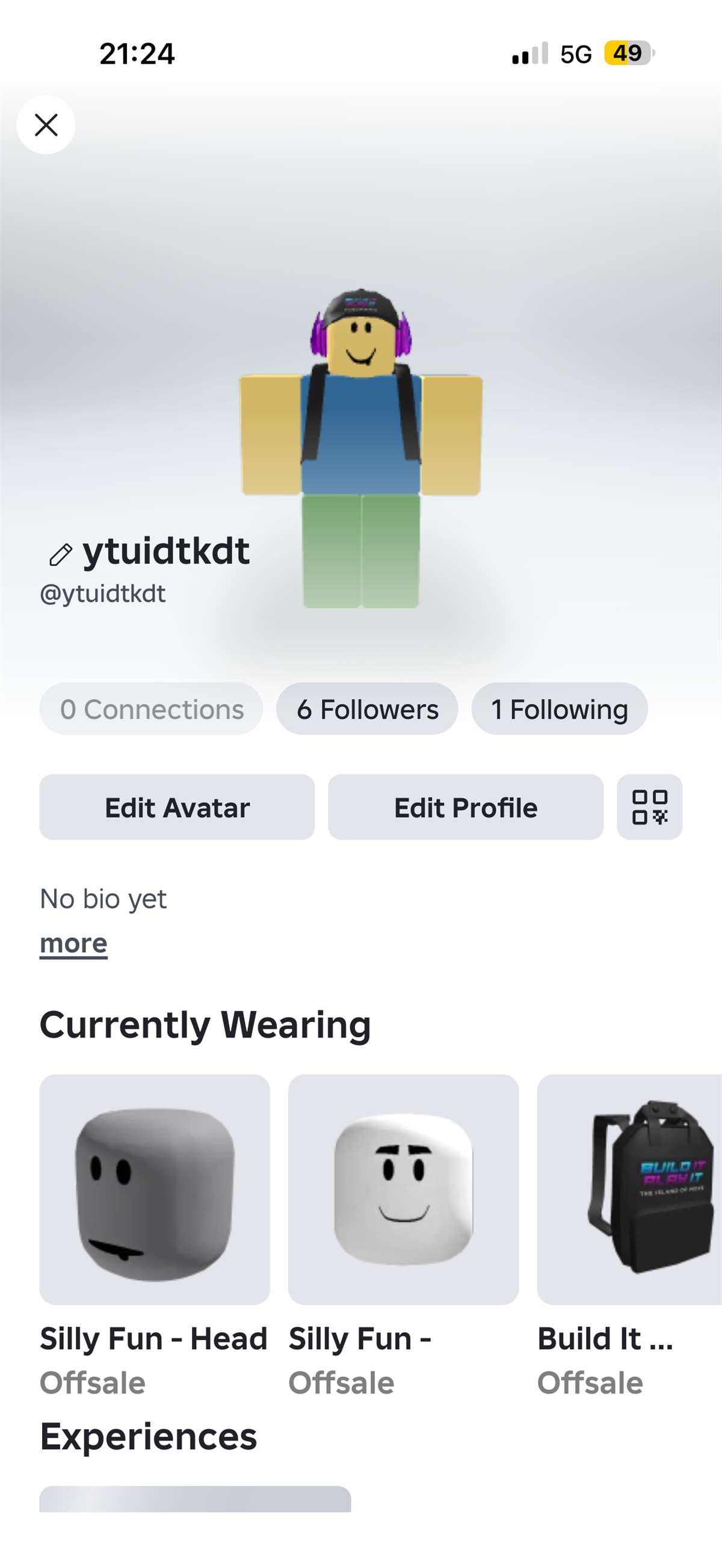 Game account sale Roblox