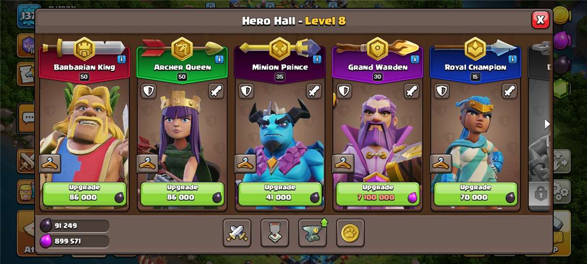 Game account sale Clash of Clans