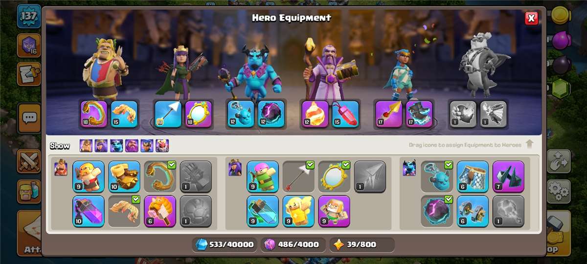 Game account sale Clash of Clans