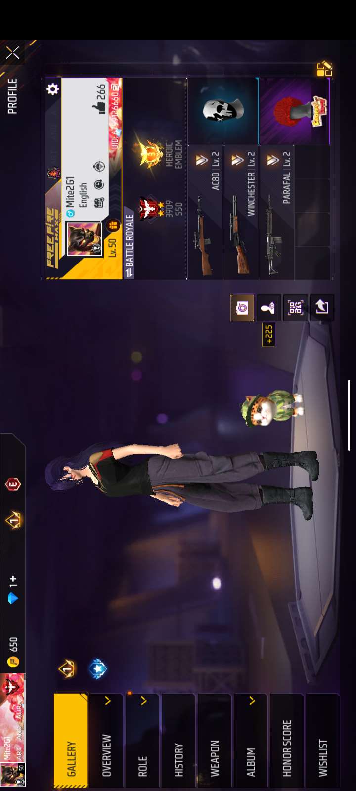 Game account sale Free Fire