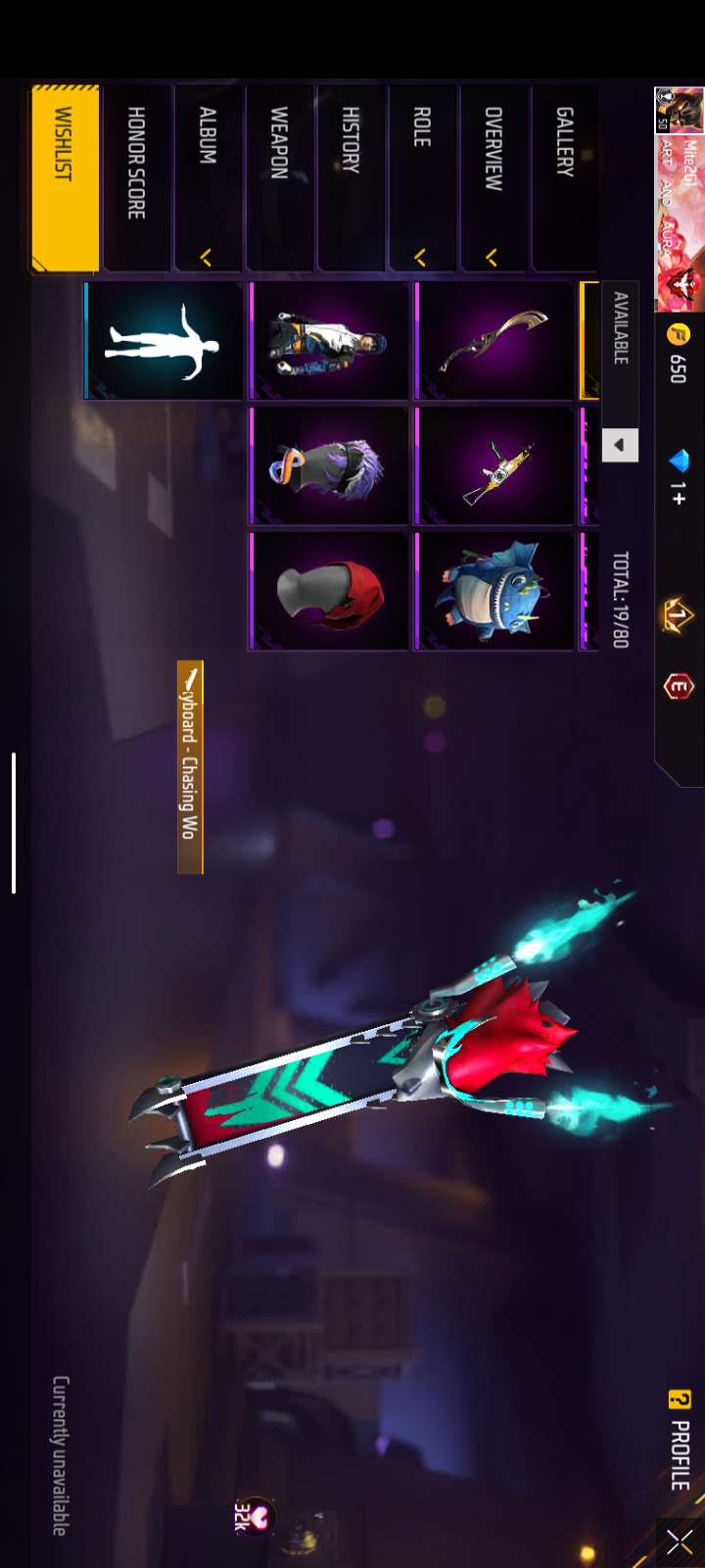 Game account sale Free Fire