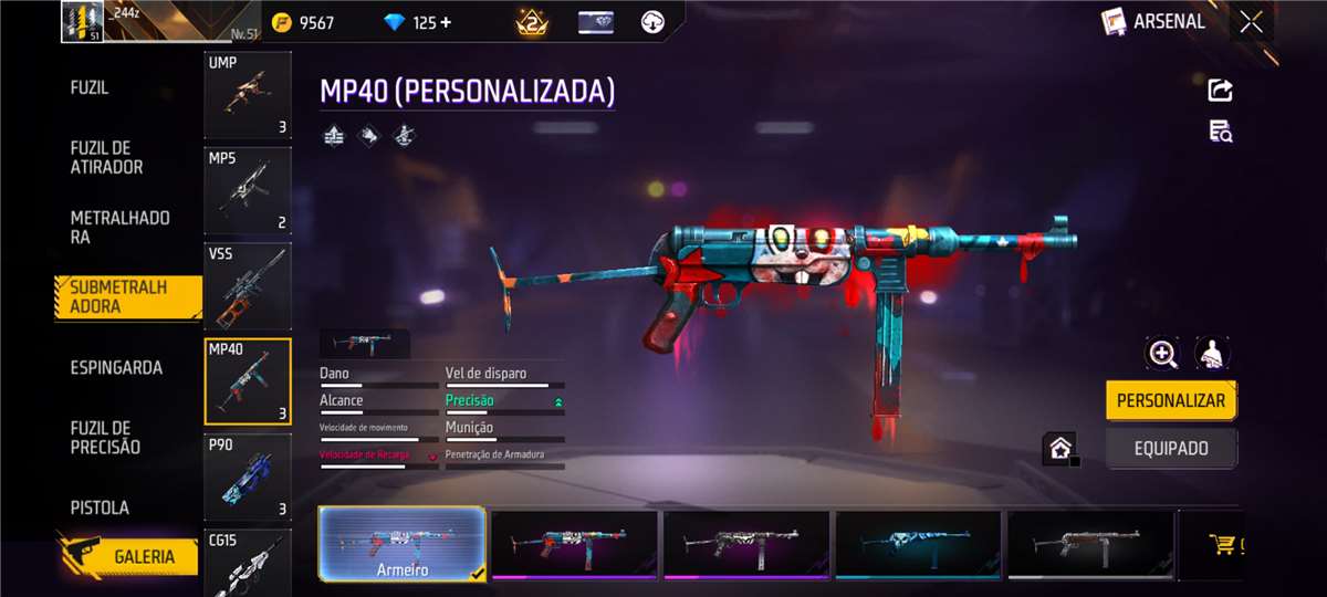 Venda de conta de jogo Free Fire