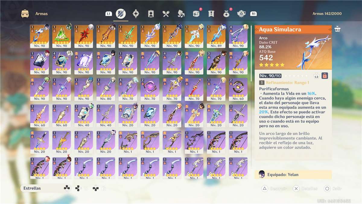 Game account sale Genshin Impact