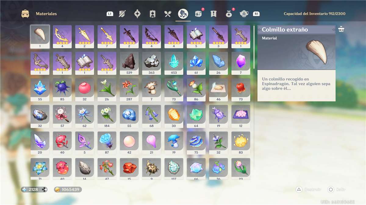 Game account sale Genshin Impact