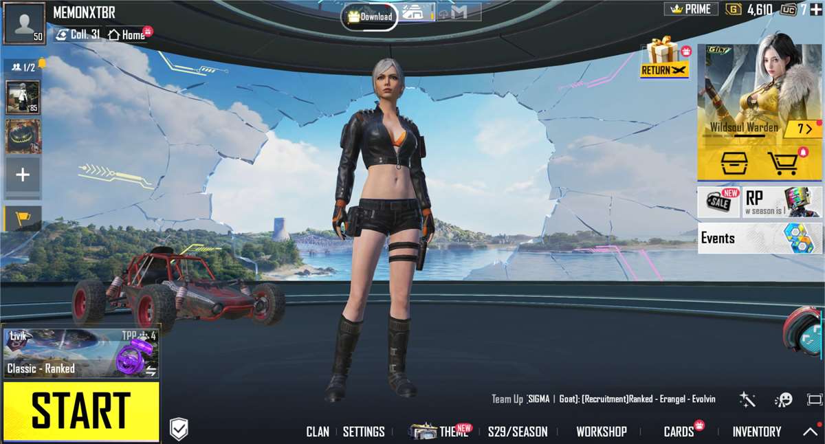 Game account sale PUBG MOBILE