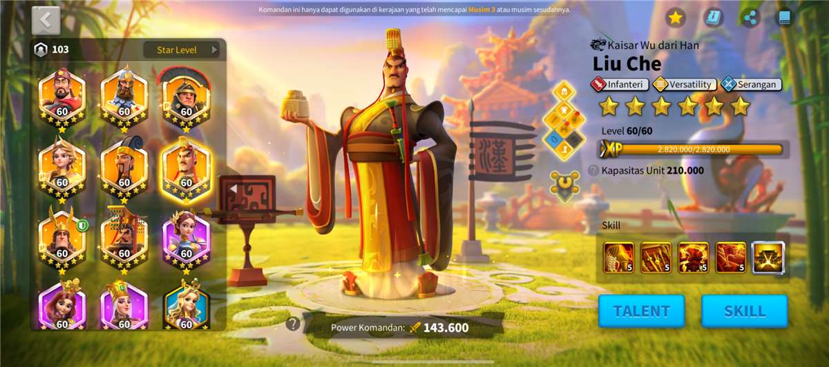 Penjualan akun permainan Rise Of Kingdoms