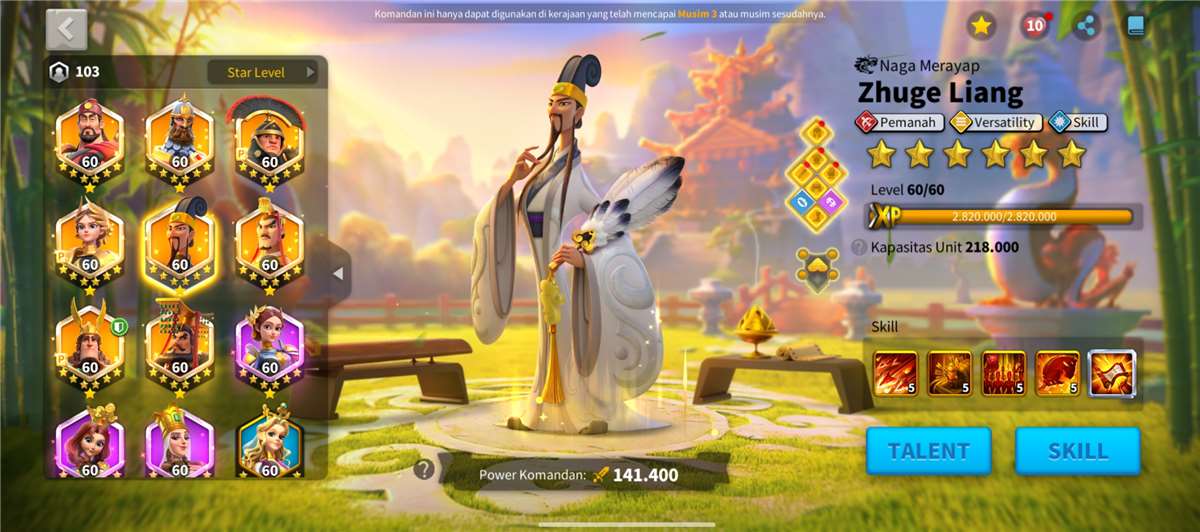 Penjualan akun permainan Rise Of Kingdoms