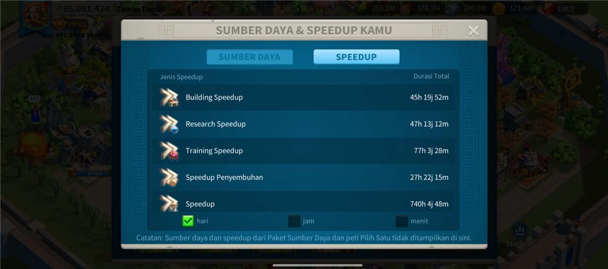 Penjualan akun permainan Rise Of Kingdoms