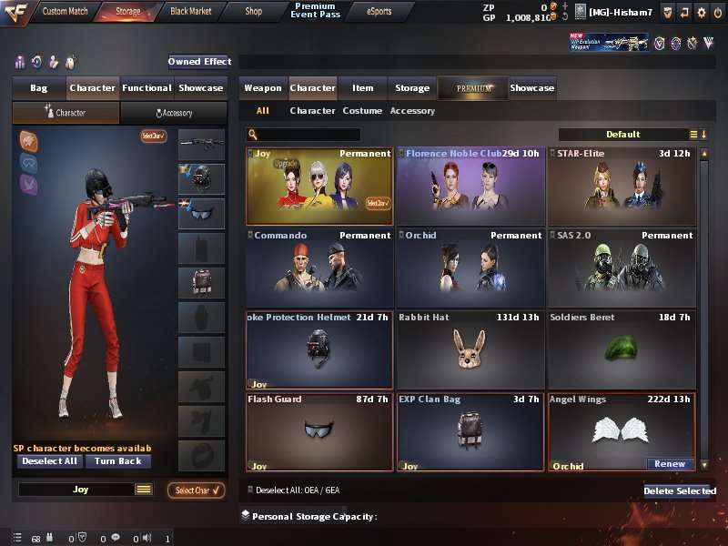 Game account sale CrossFire