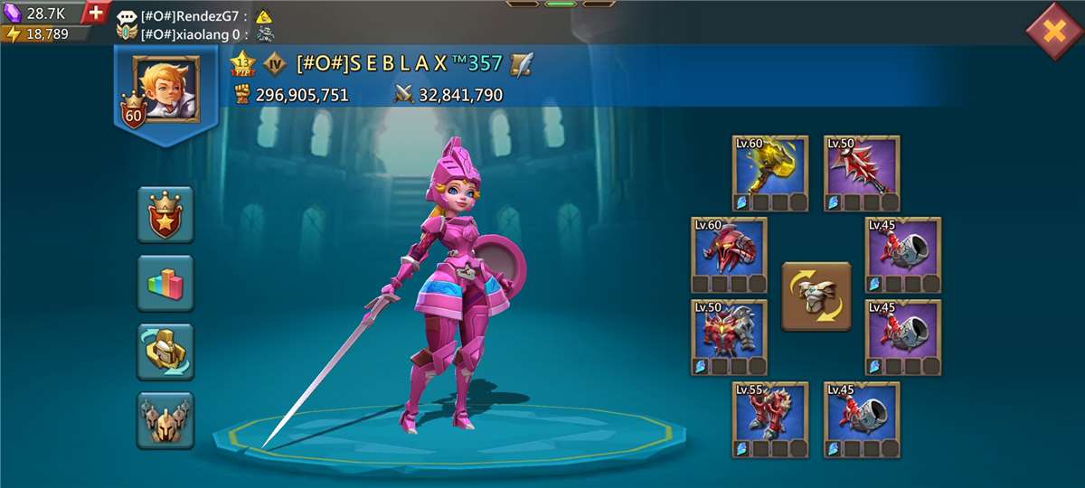 Game account sale Lords Mobile
