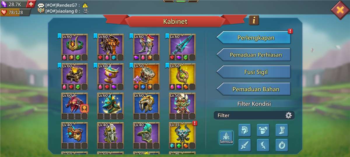 Game account sale Lords Mobile