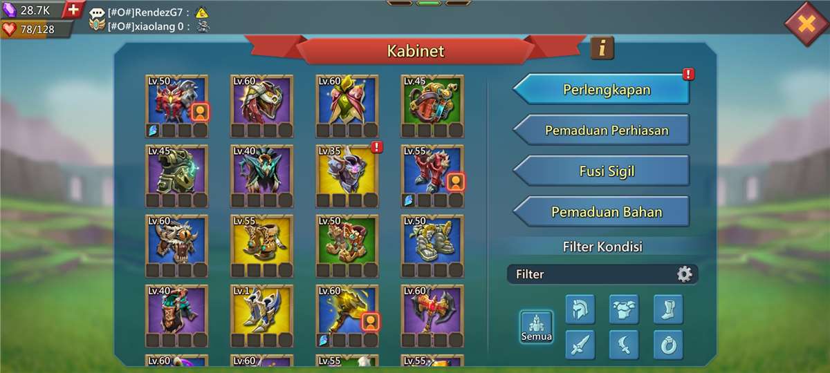 Game account sale Lords Mobile