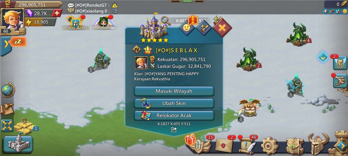 Game account sale Lords Mobile
