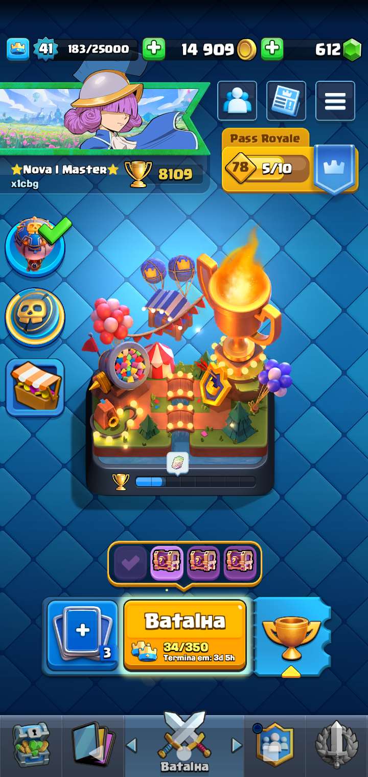 Venda de conta de jogo Clash Royale
