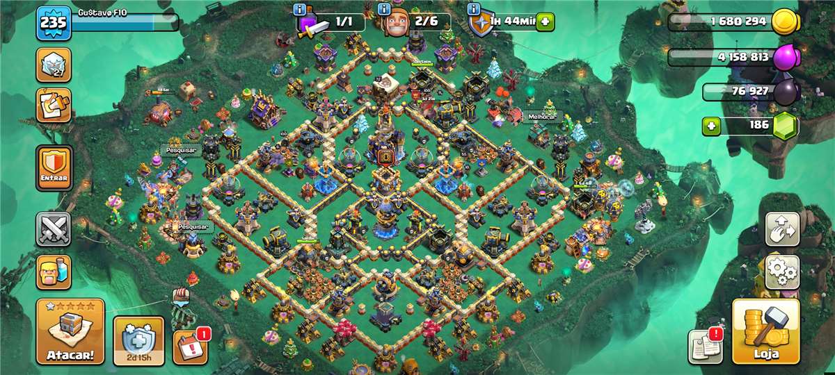 Venda de conta de jogo Clash of Clans