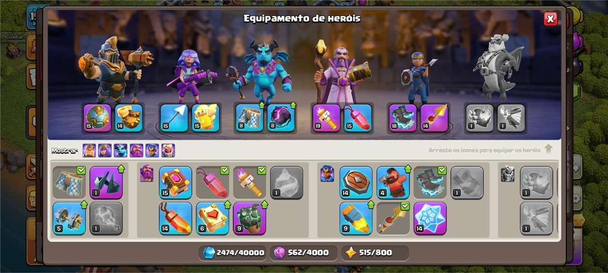 Venda de conta de jogo Clash of Clans