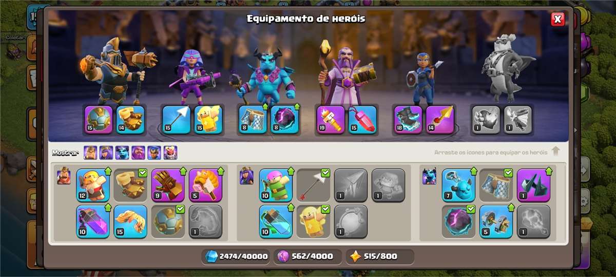 Venda de conta de jogo Clash of Clans