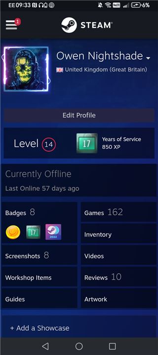 Accounts Steam
