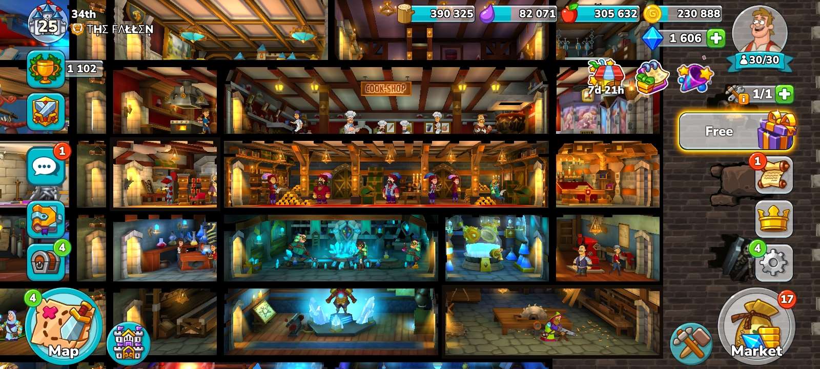 Game account sale Hustle Castle