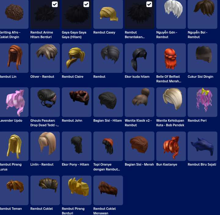 Penjualan akun permainan Roblox