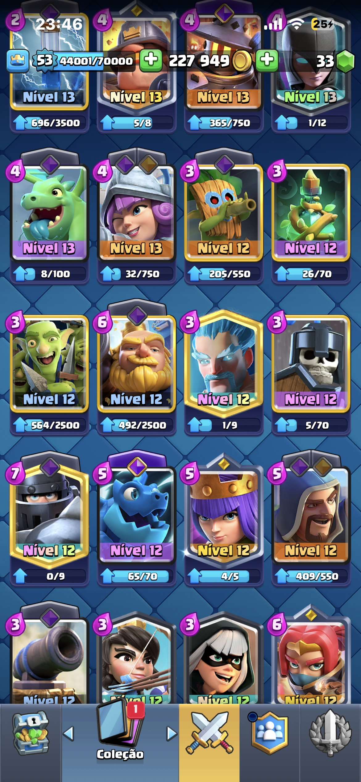 Venda de conta de jogo Clash Royale