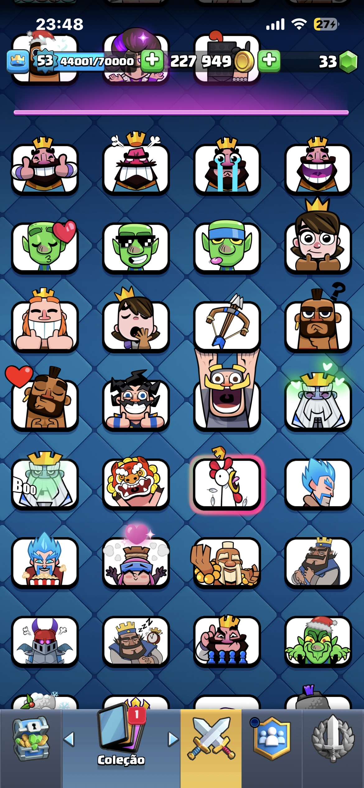 Venda de conta de jogo Clash Royale