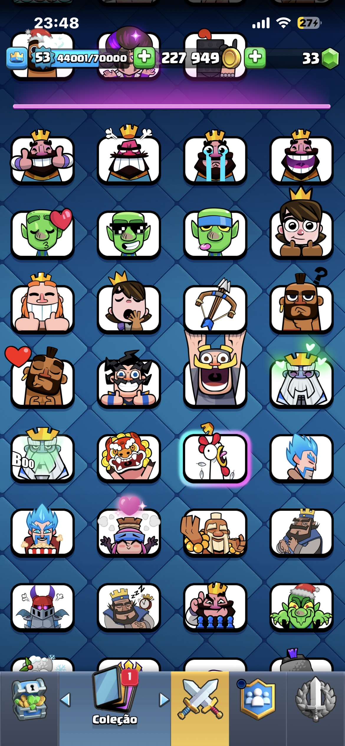 Venda de conta de jogo Clash Royale