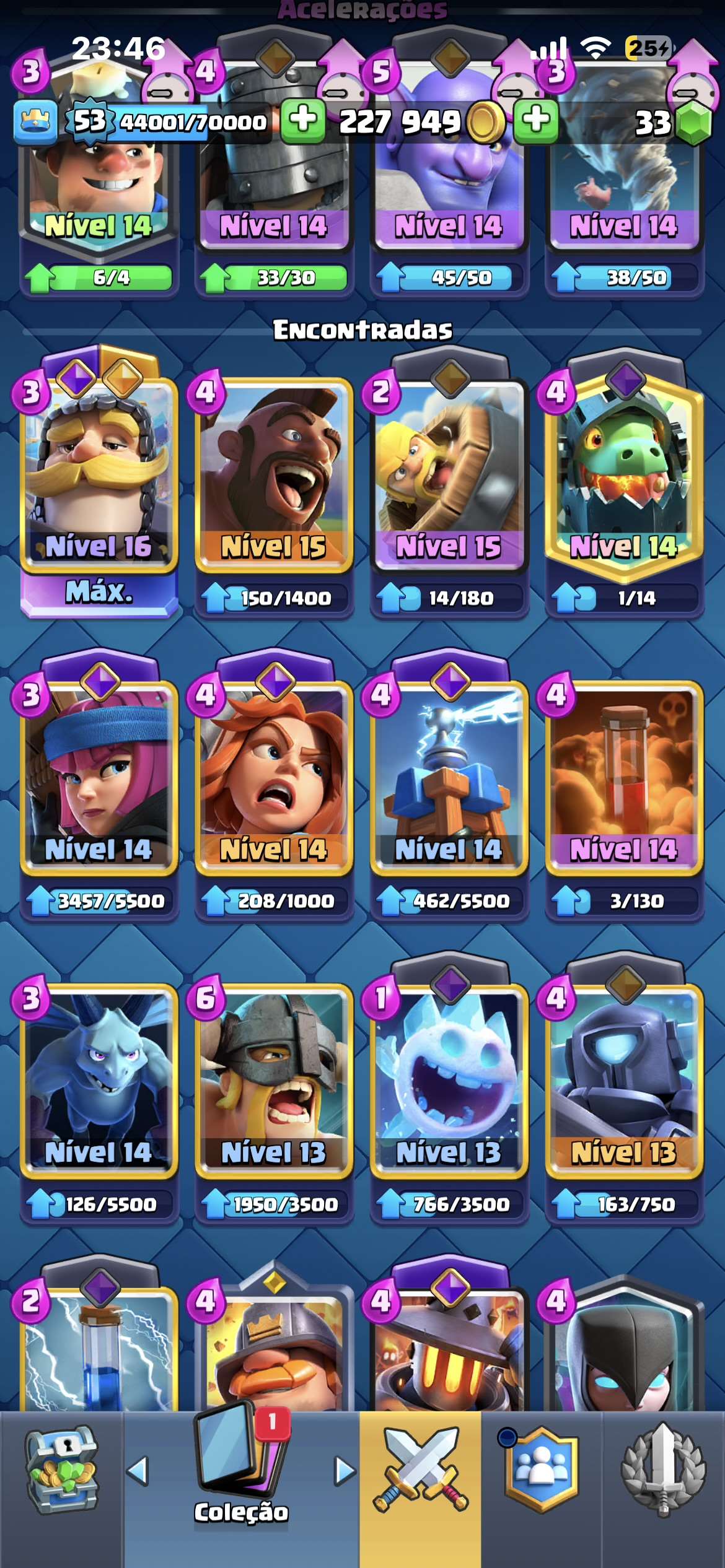 Venda de conta de jogo Clash Royale