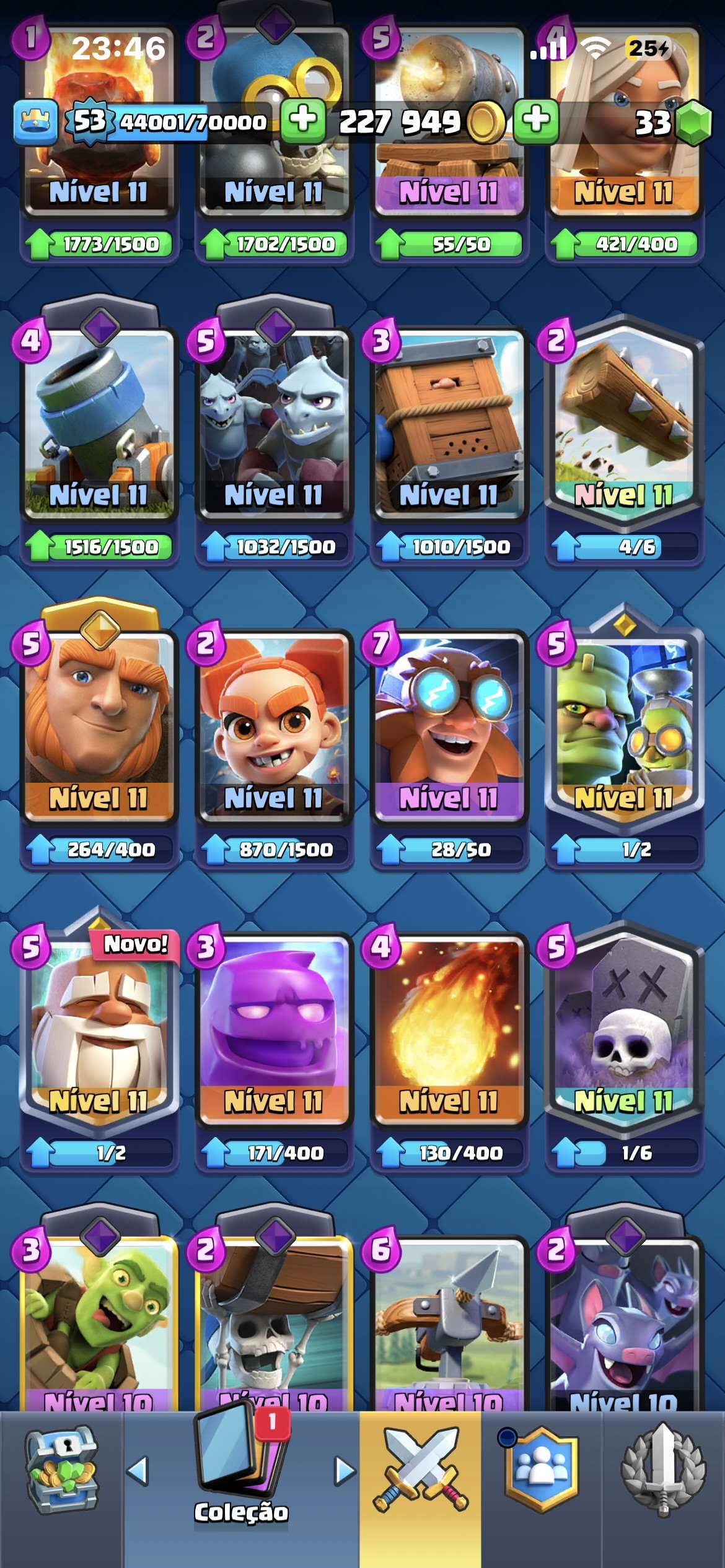 Venda de conta de jogo Clash Royale