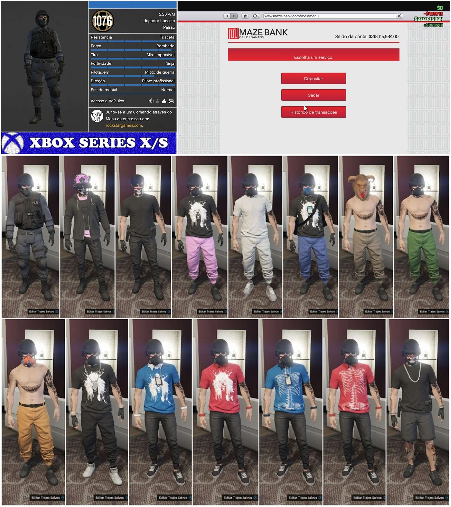 Venda de conta de jogo GTA 5
