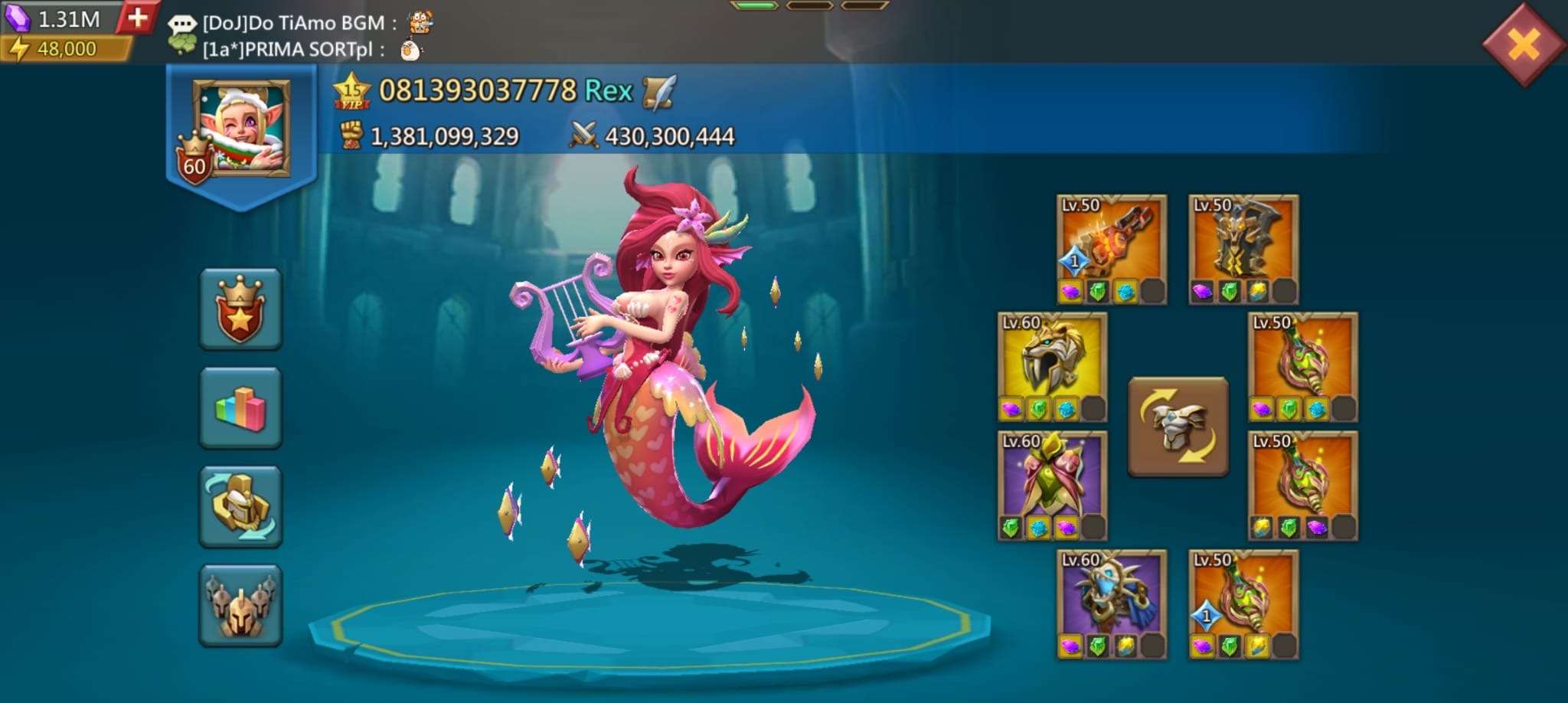 Penjualan akun permainan Lords Mobile