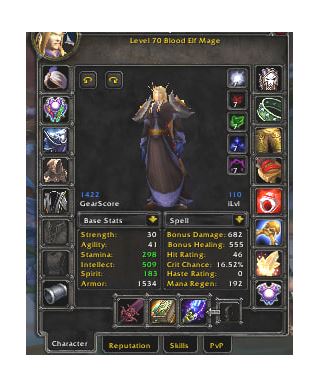 Blood Elf Mage lv 70 60% fly mount - Jual akun Akun World of Warcraft (WoW)
