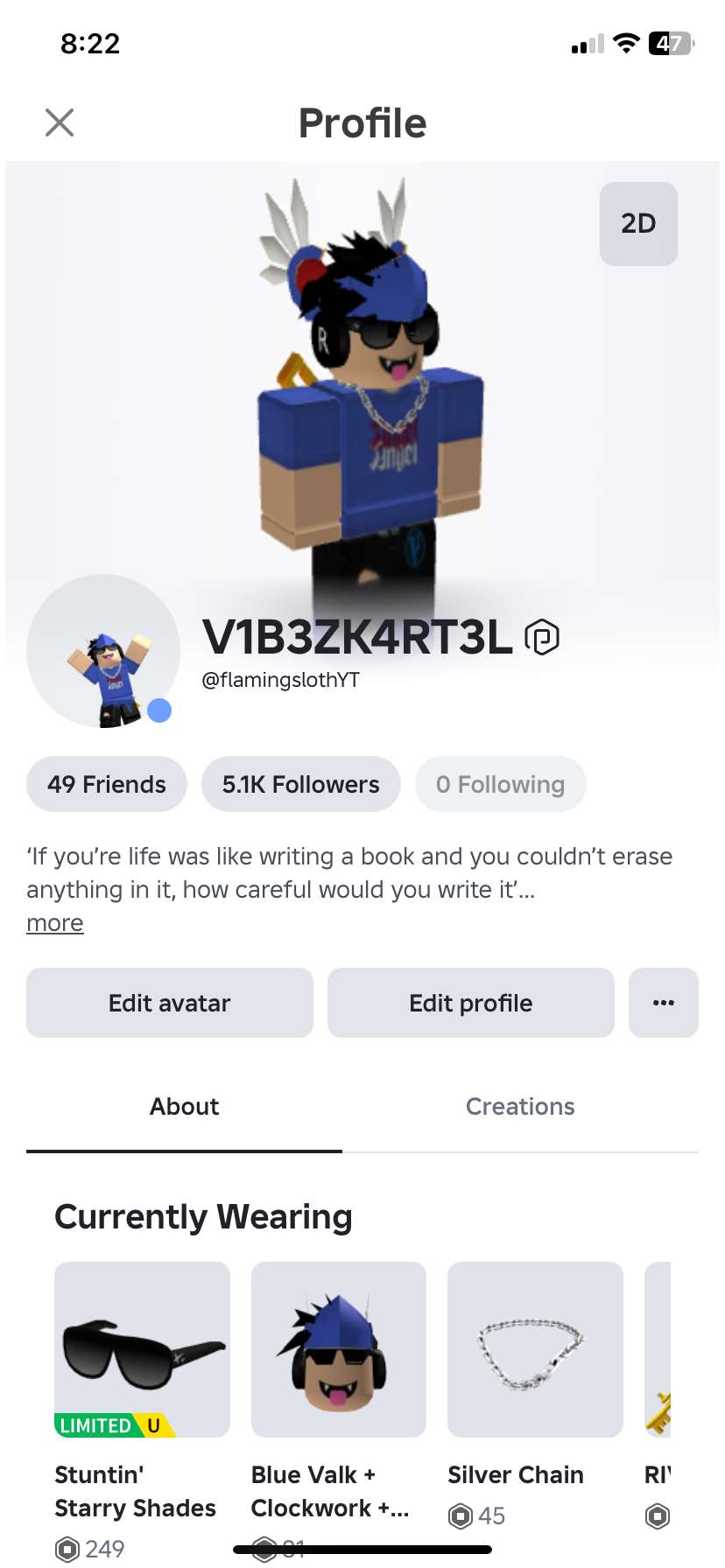 Game account sale Roblox