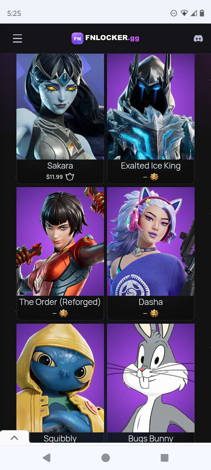 Game account sale Fortnite