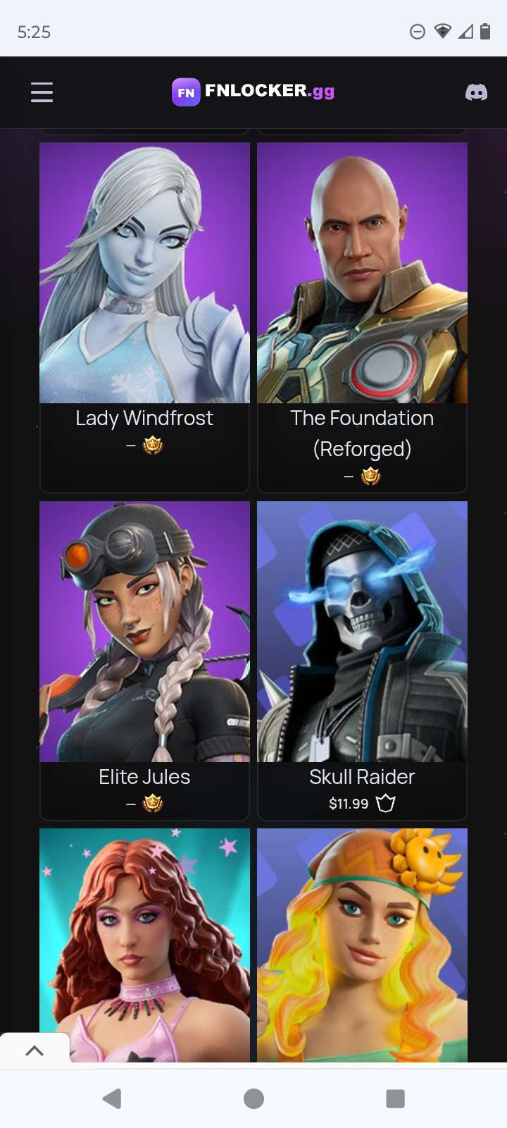 Game account sale Fortnite