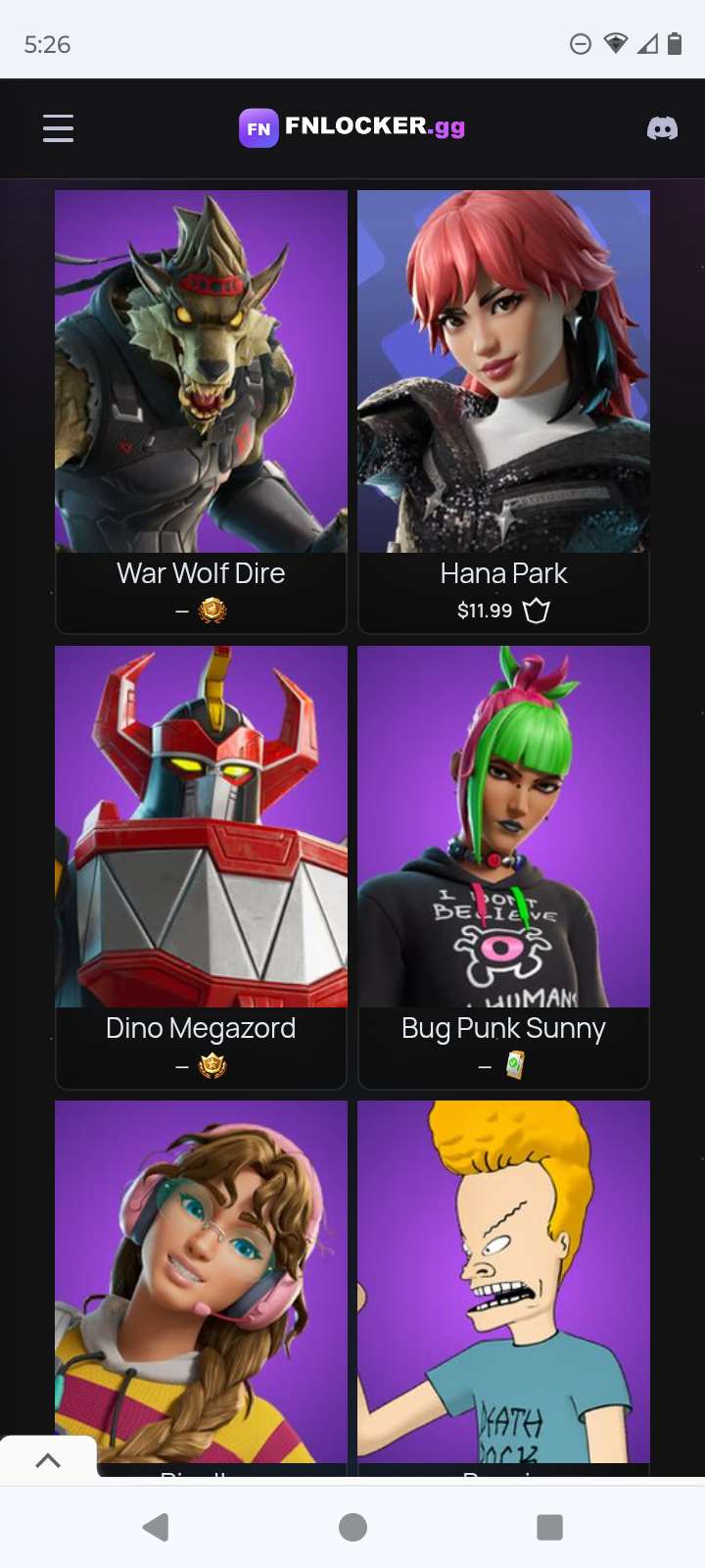 Game account sale Fortnite