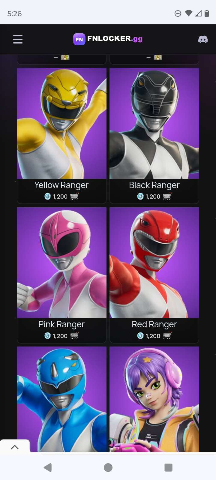 Game account sale Fortnite