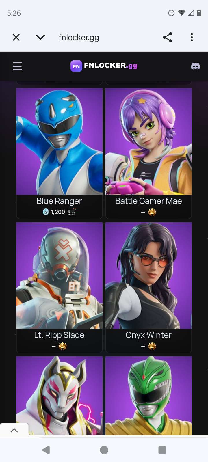Game account sale Fortnite