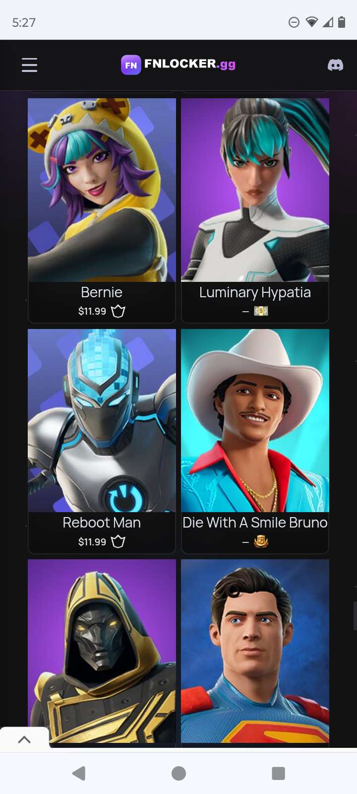 Game account sale Fortnite