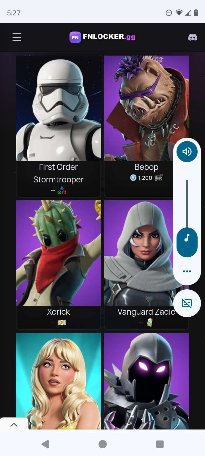Game account sale Fortnite