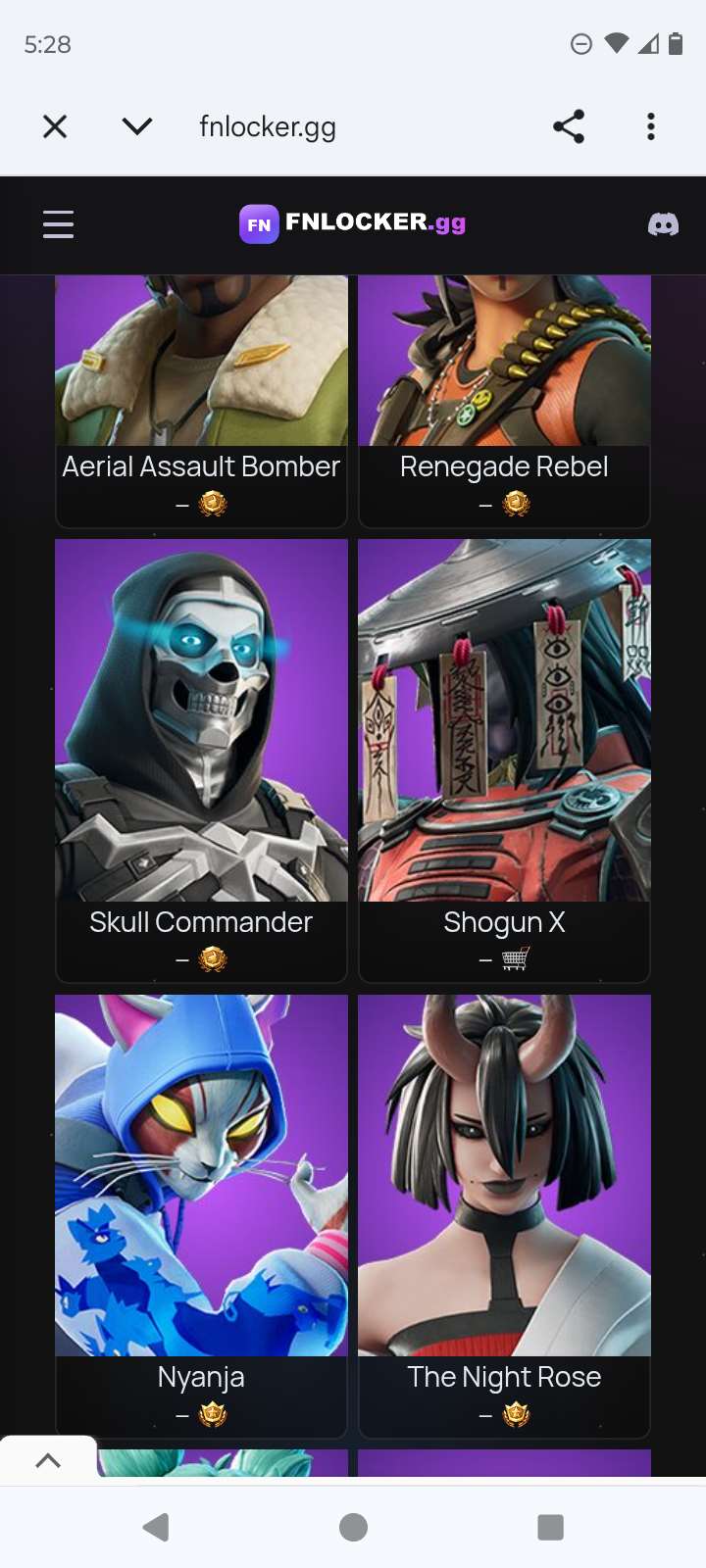 Game account sale Fortnite