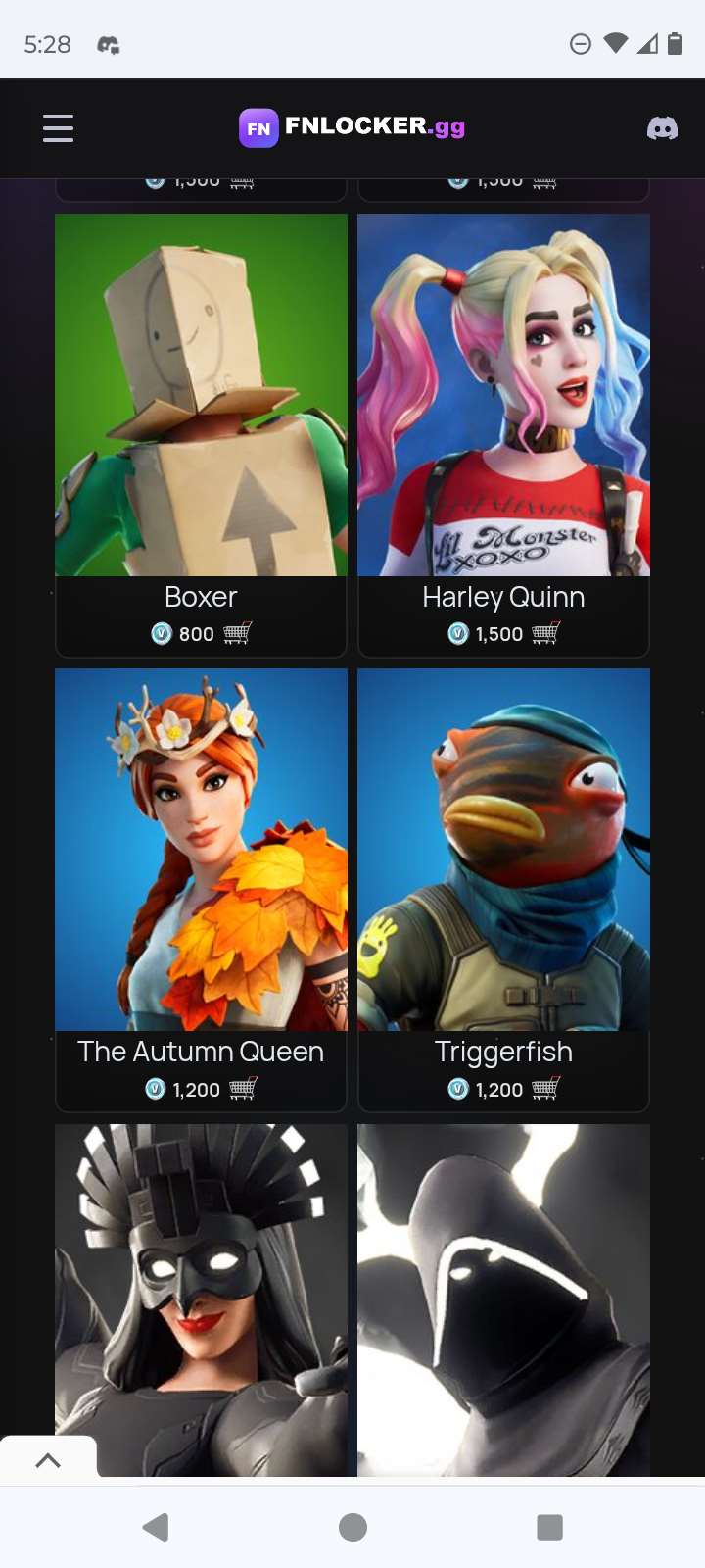 Game account sale Fortnite