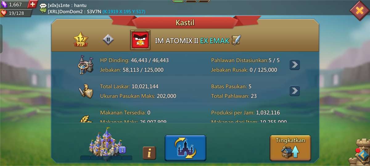 Penjualan akun permainan Lords Mobile